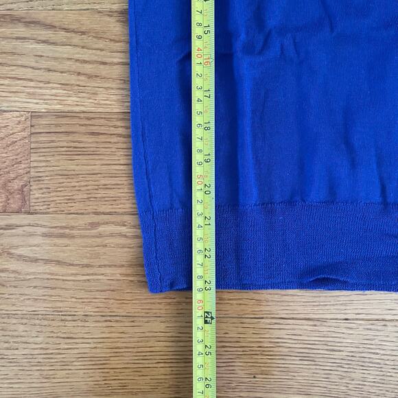 J. Crew Tippi Merino Wool Crewneck Sweater Womens XXS Royal Blue Classic Basic - Picture 7 of 7